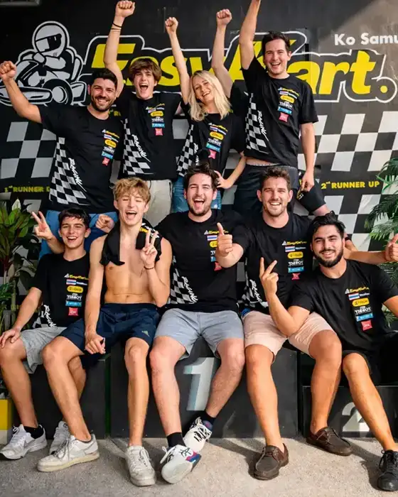 Podium Celebration at EasyKart Koh Samui