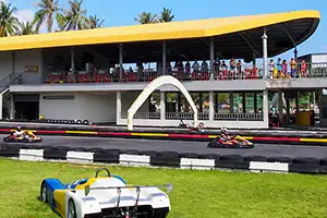 Panoramic view of easyKart Koh Samui outdoor track