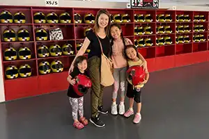 Family Kids at EasyKart Pattaya Bali Hai
