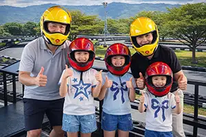 Family Go Kart Experience at EasyKart Koh Samui