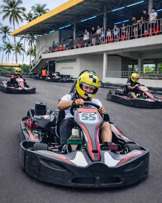 Compete With Friends Gokart Racing at EasyKart Koh Samui